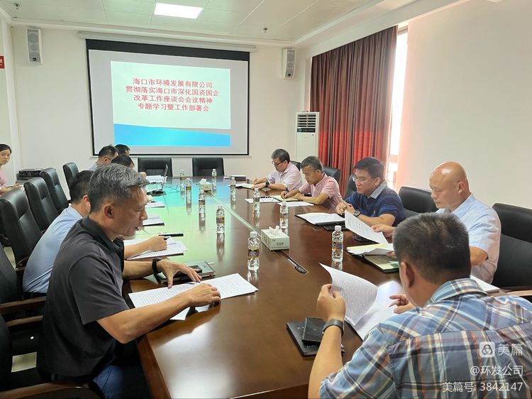 市環(huán)發(fā)公司召開貫徹落實(shí)?？谑猩罨瘒?guó)資國(guó)企改革工作座談會(huì)會(huì)議精神專題學(xué)習(xí)暨工作部署會(huì)